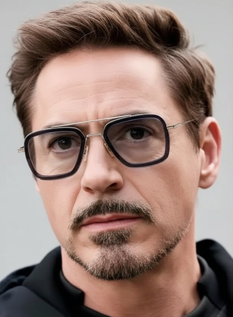 Lunettes Carrées UV400 – Monture Métal