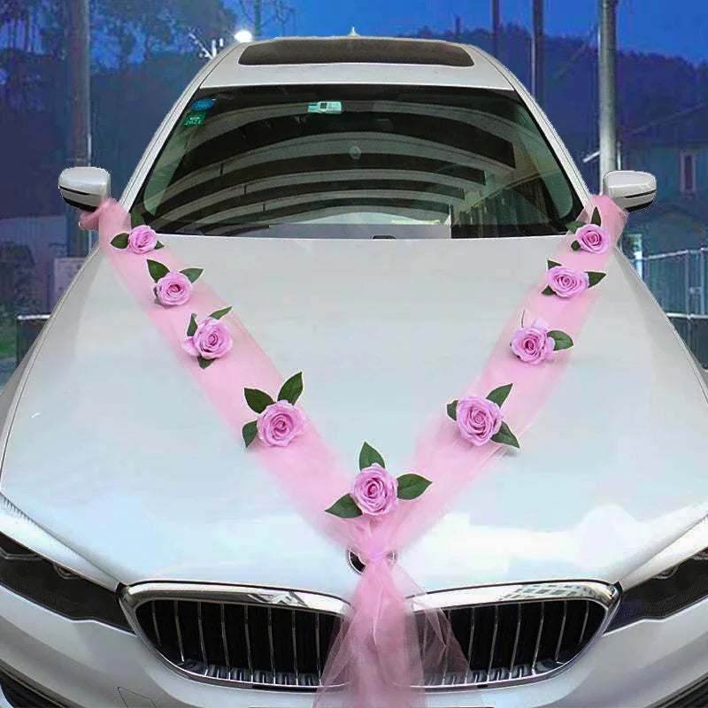 Wedding Car Decoration – Front Flower Set