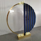 Acrylic Velvet Backdrop Arch Flowers Balloons Stand Round Balloon Backdrop Stand Flower Arch For Event