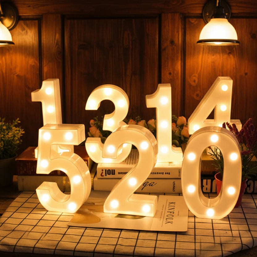 Number & Letter LED Lamps – Variantes