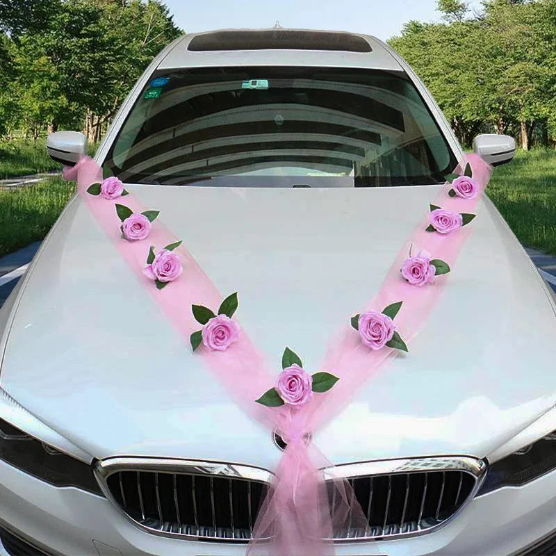 Wedding Car Decoration – Front Flower Set