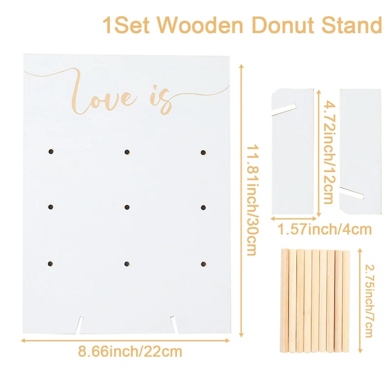 Wedding Wooden Donut Stand – Variations