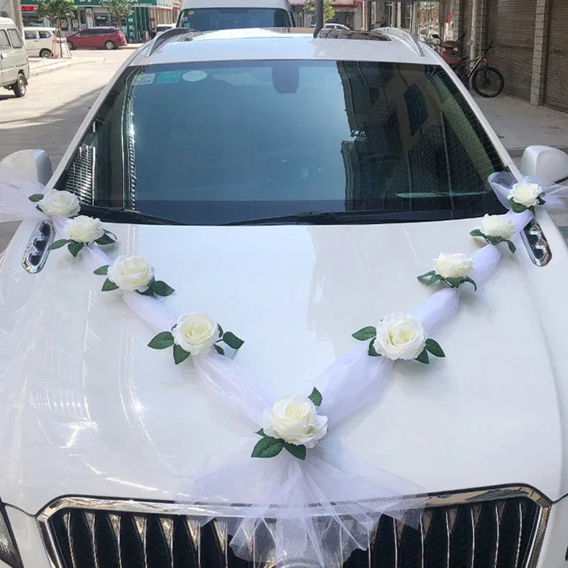Wedding Car Decoration – Front Flower Set