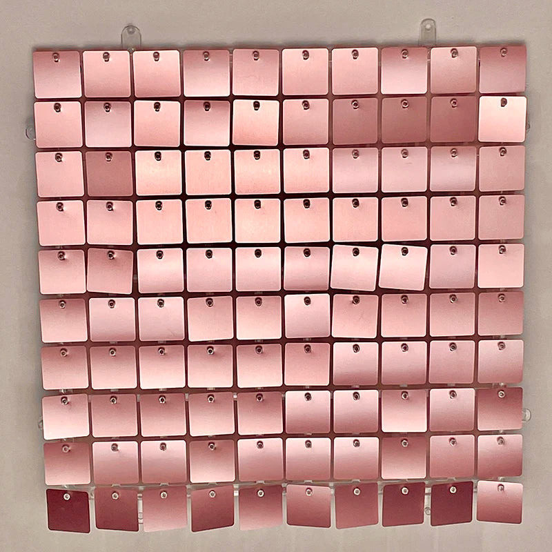 12/16/18/24PCS Shimmer Wall Backdrops silvery Square Sequin Wall Panel Backdrops Party Backdrops for Wedding Birthday Decor