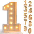 Led Light Birthday Number Ornaments 1st 18 30 50 60 Birthday Number Frame Background Birthday Wedding Party Anniversary Decor