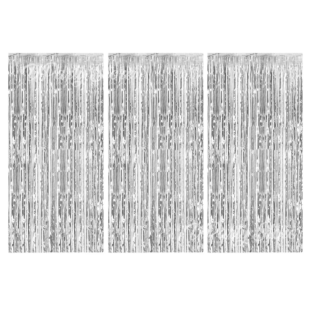 Rideaux Franges Métalliques en Aluminium – Lot de 3 – Décoration de Fond