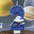 Cute Pink Bow 3D Number Cake Candles