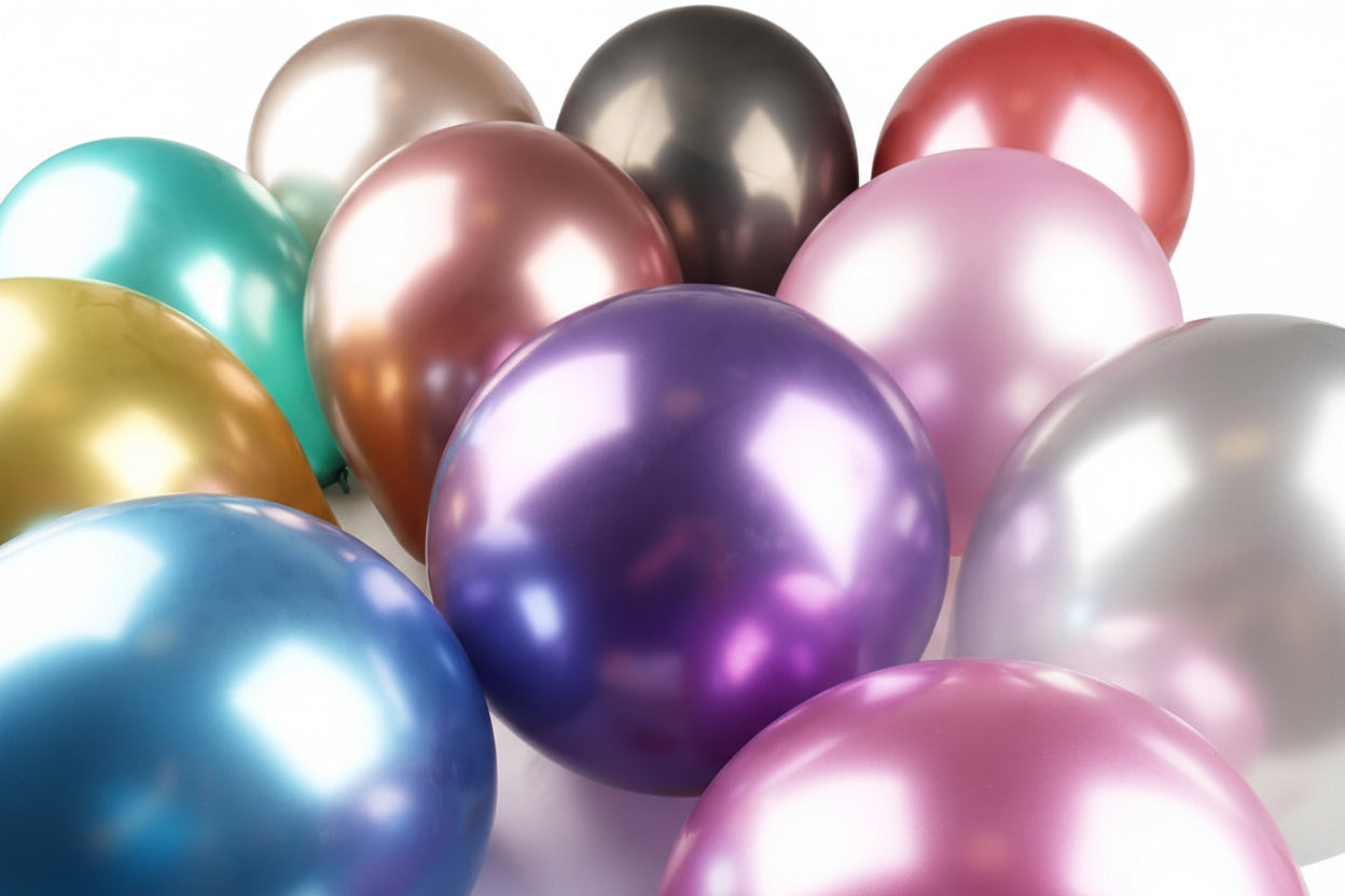 Ballons Métalliques en Latex 10 Pouces – Lot de 10, 20 ou 50 Pièces