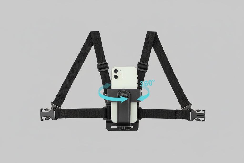 5-in-1 Phone Holder - Chest Mount for Video Recording and Live Streaming