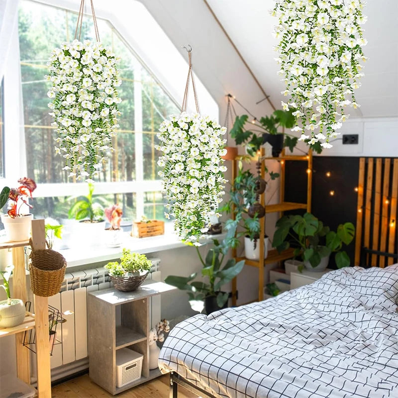 Morning Glory Artificielle (Hanging Vine) 1/2 Pc – 75 cm