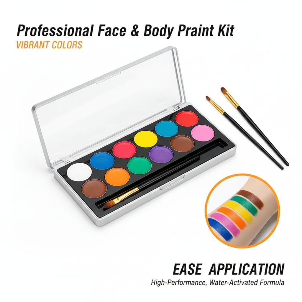 Palette Rainbow Stripe Paint Set – Face & Body Paint