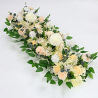 Arrangement Floral Mariage – Rangée de Fleurs Artificielles 50/100 cm (Peonies & Roses)