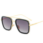 Square UV400 Sunglasses – Metal Frame