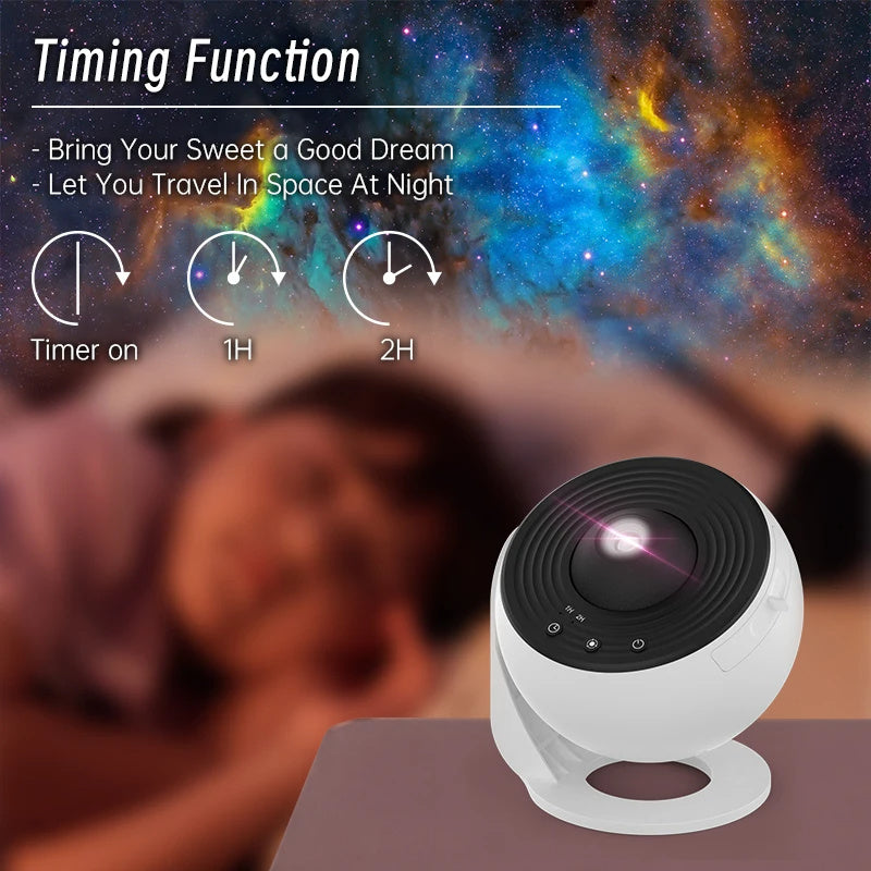 12-in-1 HD LED Planetarium Projector with Galaxy Films - Ambient Decor & Gift