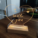 LED Message Board Lamp – USB Aesthetic Night Light with Writing Pen