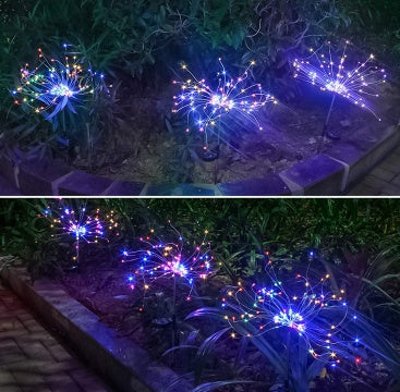 Solar Firework LED Lights – Waterproof Outdoor Garden & Party Decoration