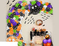 Halloween Party Balloon Kit – Complete Spooky Decoration Set (Black & Orange Theme)