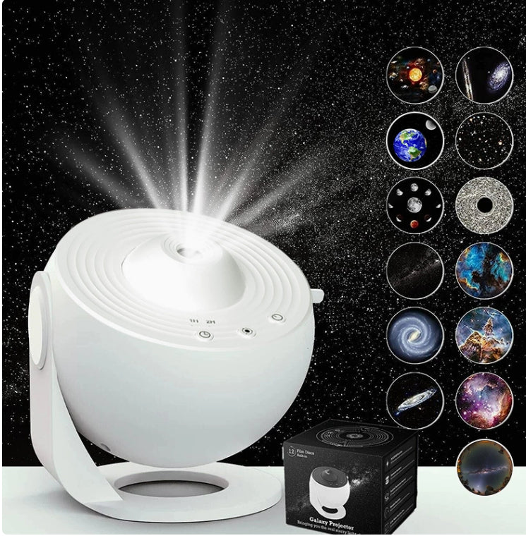 Projecteur Planétarium LED HD 12-en-1 avec Films Galaxie – Décoration Ambiance & Cadeau
