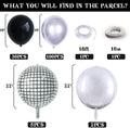 Silver Luxury Balloon Arch Kit – Birthday Party Event Decoration Set