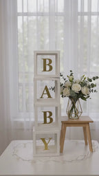 BABY Letter Box Balloon Boxes – Décoration Baby Shower 25 cm