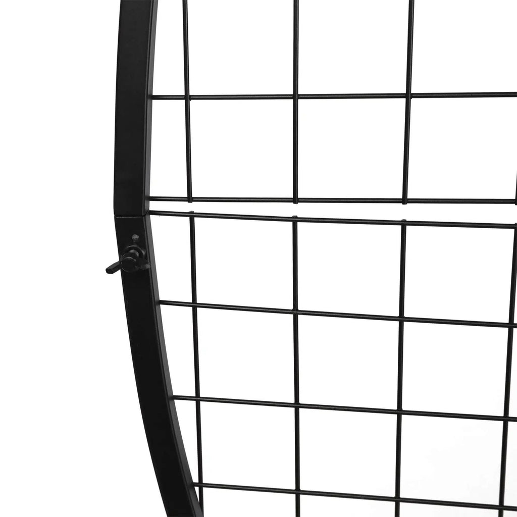 Mur Floral Rond / Support Événementiel – KRAAA (200 cm, Noir)