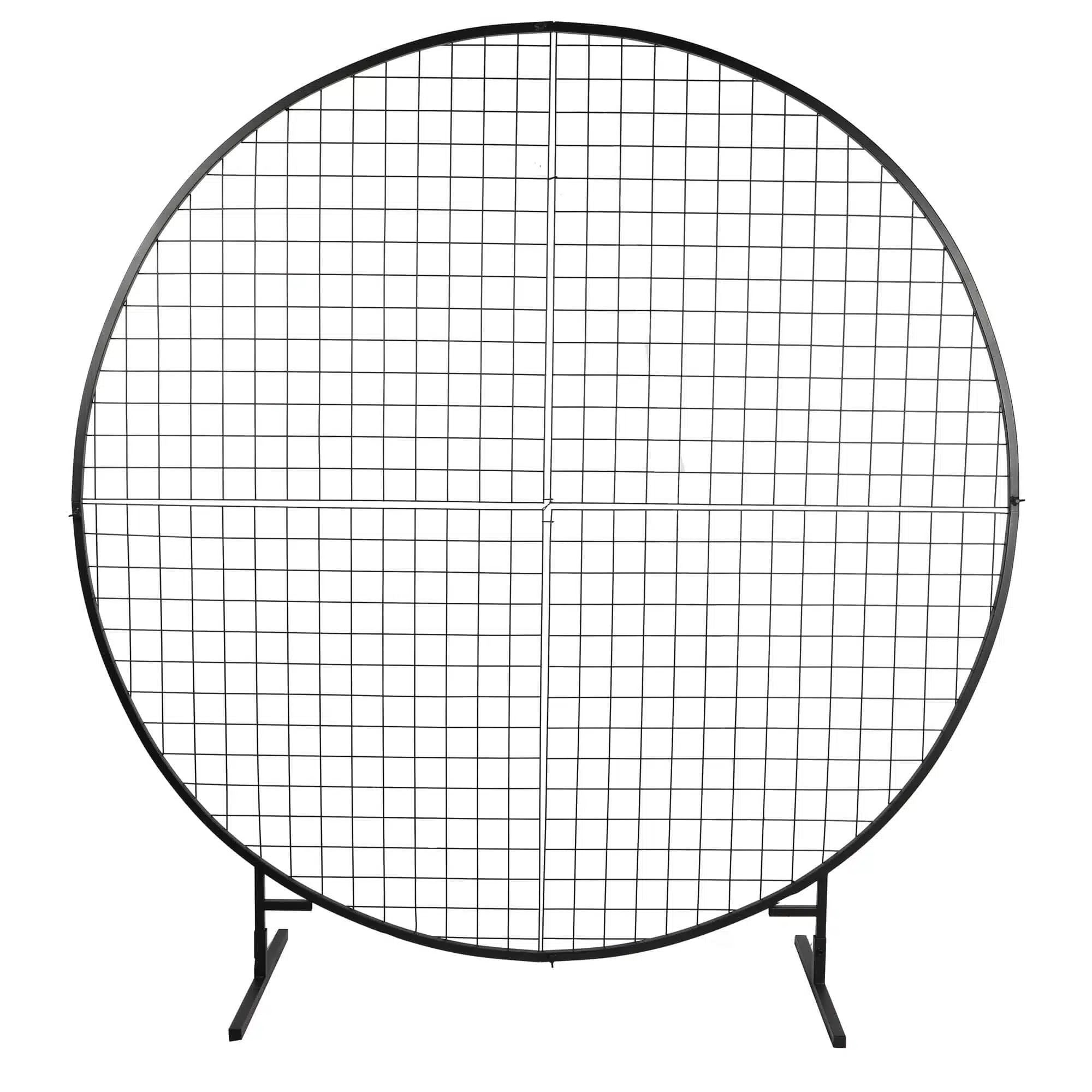 Mur Floral Rond / Support Événementiel – KRAAA (200 cm, Noir)